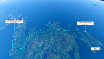 Map of the Newfoundland Passage bush trip