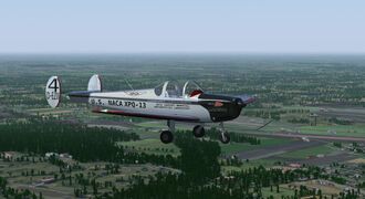 Single propeller, training. FlightGear 2020.3.
